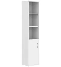 Шкаф колонка с глухой малой дверью СУ-1.1(L) Белый 406*365*1975