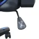 Игровое кресло  "GT Carbon GM-120", две подушки, экокожа, черное/синее, 531930. Фото товара с разных ракурсов.